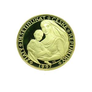 Czech Republic / Gold Ounce 1997 Madonna with Child - reverse photo
