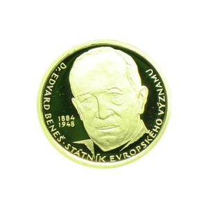 Czech Republic / Gold Quarter Ounce 1999 Dr. Edvard Beneš - reverse photo