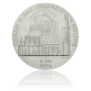 Czech Republic / Platinum Half Kilo 2015 St Bartholomew's Cathedral - reverse photo