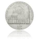 Platinum Half Kilo 2015 St Bartholomew's Cathedral: Photo Coin, Czech Republic, Platinum Half Kilo 2015 St Bartholomew's Cathedral / thumbnail