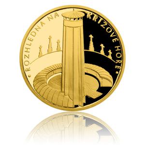 Czech Republic / Gold Quarter Ounce 2017 Křížová Mountain Tower - reverse photo
