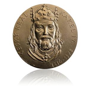 Czech Republic / Brass Medal 1998 Charles IV - reverse photo