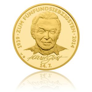Czech Republic / Gold Ounce 2014 Karel Gott - German - reverse photo