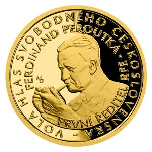 Czech Republic / Gold Quarter Ounce 2020 Radio Free Europe - obverse photo