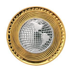 Czech Republic / Bimetallic Medal 2005 United Nations - reverse photo