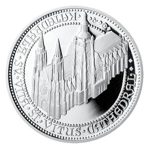Czech Republic / Silver Ten Grams 2014 St Vitus Cathedral - reverse photo