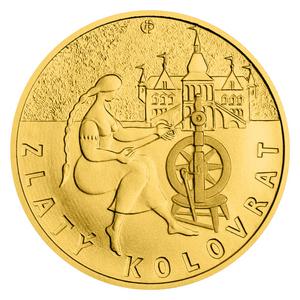 Czech Republic / Gold Ducat 2022 The Golden Spinning Wheel - reverse photo