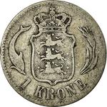 One Krone 1875: Photo Coin, Denmark, One Krone 1875 / thumbnail