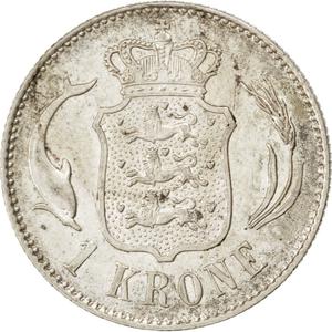 Denmark / One Krone 1892 - reverse photo