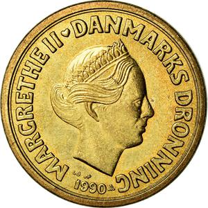 Denmark / Ten Kroner 1990 - obverse photo