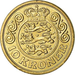 Denmark / Ten Kroner 1998 - reverse photo