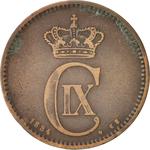 Five Ore 1884: Photo Coin, Denmark, Five Ore 1884 / thumbnail