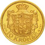 Ten Kroner 1909: Photo Coin, Denmark, Ten Kroner 1909 / thumbnail
