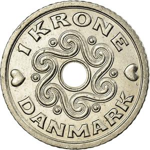 Denmark / One Krone 2007 - reverse photo