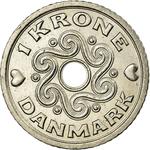 Denmark / One Krone 2007 - reverse photo