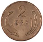 Two Ore 1876: Photo Coin, Denmark, Two Ore 1876 / thumbnail