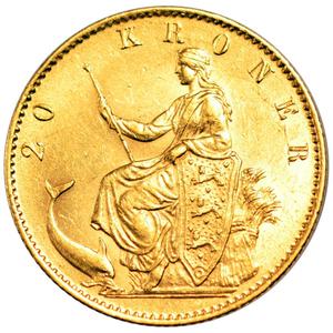 Denmark / Twenty Kroner 1873 - reverse photo
