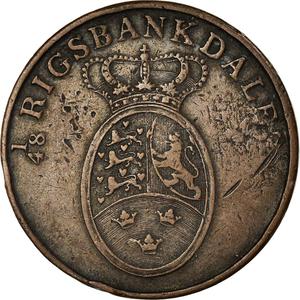 Denmark / Two Rigsbank Skilling 1818 - obverse photo