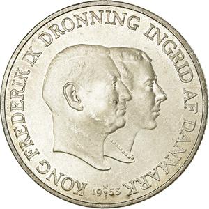 Denmark / Two Kroner 1953 - obverse photo