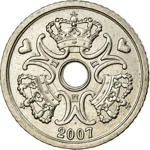 Denmark / One Krone 2007 - obverse photo