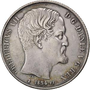 Denmark / Two Rigsdaler 1854 - obverse photo