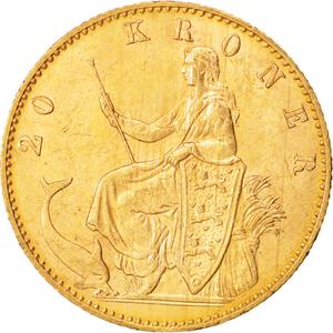 Denmark / Twenty Kroner 1900 - reverse photo