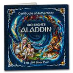 Silver Five Ounces 2022 Aladdin: Photo Coin, Djibouti, Silver Five Ounces 2022 Aladdin / thumbnail
