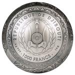 Silver Kilo 2022 Rhinoceros: Photo Coin, Djibouti, Silver Kilo 2022 Rhinoceros / thumbnail