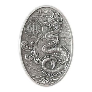 Djibouti / Silver Five Ounces 2024 Dragon Egg - obverse photo