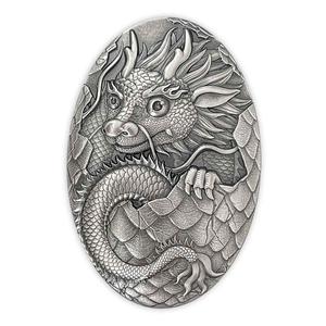 Djibouti / Silver Five Ounces 2024 Dragon Egg - reverse photo