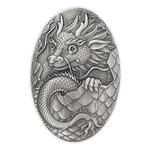 Silver Five Ounces 2024 Dragon Egg: Photo Coin, Djibouti, Silver Five Ounces 2024 Dragon Egg / thumbnail