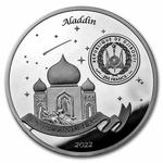 Silver Five Ounces 2022 Aladdin: Photo Coin, Djibouti, Silver Five Ounces 2022 Aladdin / thumbnail