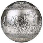 Silver Kilo 2022 Rhinoceros: Photo Coin, Djibouti, Silver Kilo 2022 Rhinoceros / thumbnail
