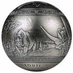 Silver Kilo 2022 Rhinoceros: Photo Coin, Djibouti, Silver Kilo 2022 Rhinoceros / thumbnail