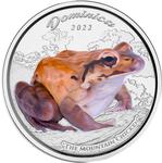 Dominica / Silver Ounce 2022 Mountain Chicken / Coloured Proof - reverse photo
