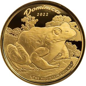 Dominica / Gold Ounce 2022 Mountain Chicken - reverse photo