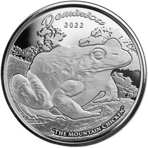 Dominica / Silver Ounce 2022 Mountain Chicken - reverse photo