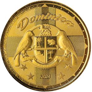Dominica / Gold Ounce 2024 Coat of Arms - reverse photo