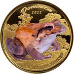 Dominica / Gold Ounce 2022 Mountain Chicken / Coloured Proof - reverse photo