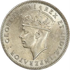 East African Currency Board / Fifty Cents 1937 - obverse photo