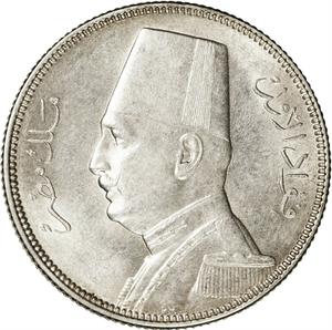 Egypt / Five Piastres 1933 - obverse photo
