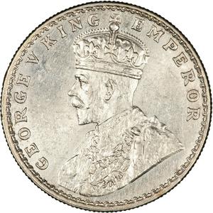 India, Empire of (British Raj) / One Rupee 1913 - obverse photo