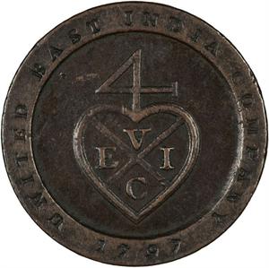 India, Empire of (British Raj) / One Ninety-sixth Rupee 1797 - reverse photo