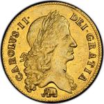 England / Two Guineas 1664 King Charles II / With elephant below - obverse photo