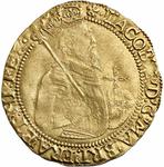 Unite of King James I, Fourth Bust, 1605 - 1615: Photo James I Gold Unite Cinquefoil Mint Mark / thumbnail