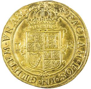 England / Unite of King James I, Second Bust, 1604 - 1606 - reverse photo