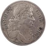 Petition Crown 1663: Photo Silver coin-pattern; the 'Petition crown' / thumbnail