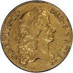 Two Guineas 1664 King Charles II: Photo 1664 2 Guineas S-3333 / thumbnail
