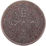 Petition Crown 1663: Photo Silver coin-pattern; the 'Petition crown' / thumbnail