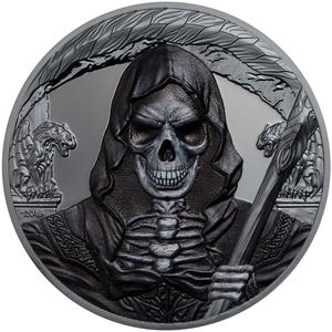 Equatorial Guinea / Silver Ounce 2018 Dark Side - Grim Reaper - reverse photo